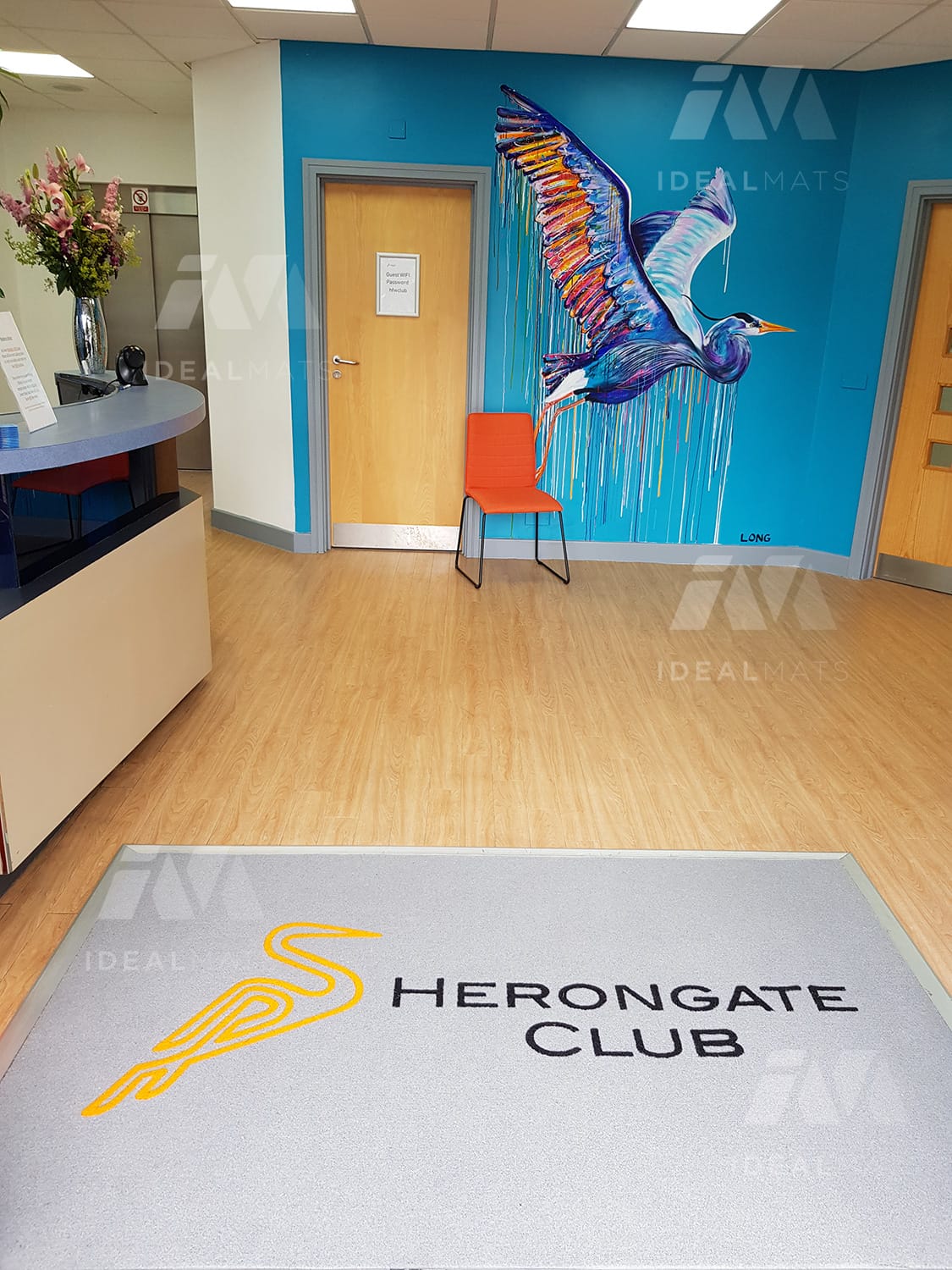 Heronclub Logo Mat