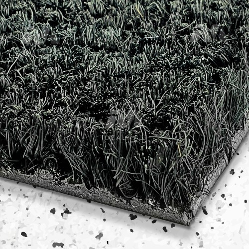 Coir Doormats, Standard Sizes - Medium (17mm) Black